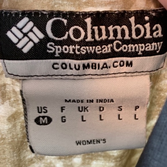 Columbia | Split Neck Daisy Long Sleeve 100% Cotton Tunic Top Beach Coverup M - Picture 2 of 7